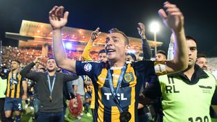 Marco Ruben, quien este sábado se retirará del fútbol, estuvo presente en la conquista de la Copa en 2018. (Sebastián Suárez Meccia/La Capital)