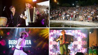 Música en el Anfiteatro de paraná. Sobre el escenario pasaron Tierra Nativa, Litoral Mitá, la Compañía de Danza Expresarte, Bernardita Gutiérrez y el cierre estelar a cargo del Chango Spasiuk.