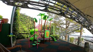 Frente al mar. En el área de juegos del Pan de Azúcar (Rio de Janeiro), hay una instalación de Crucijuegos.