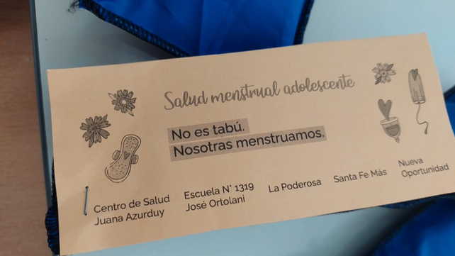 En Empalme Graneros, la escuela y centro de salud ponen la gestión menstrual en agenda