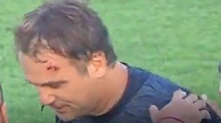 &nbsp;Godoy Cruz vs. Talleres, suspendido por agresión al juez de línea