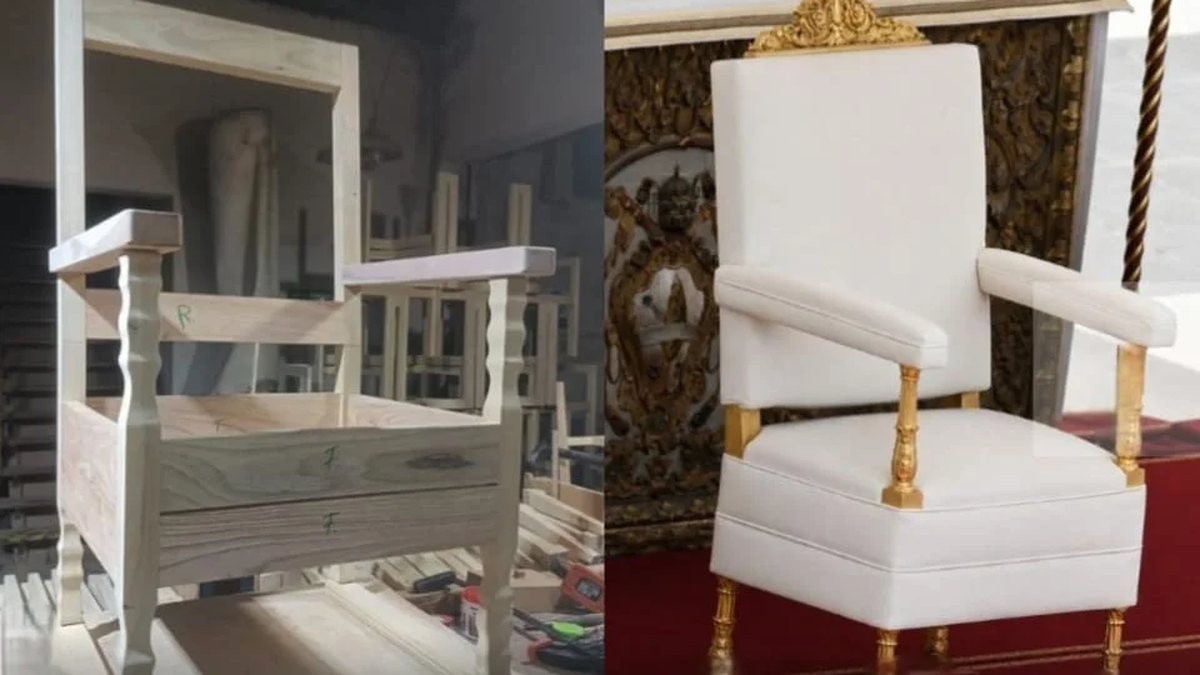 Toque santafesino: la silla que usará el Papa León XVI en Luján se confecciona en la provincia