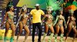 usain bolt se divirtio bailando samba y depues hizo un anuncio que revoluciono los juegos