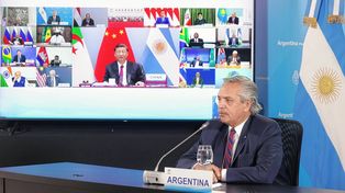 El presidente Alberto Fernández participa este lunes de la cumbre de potencias mundiales.