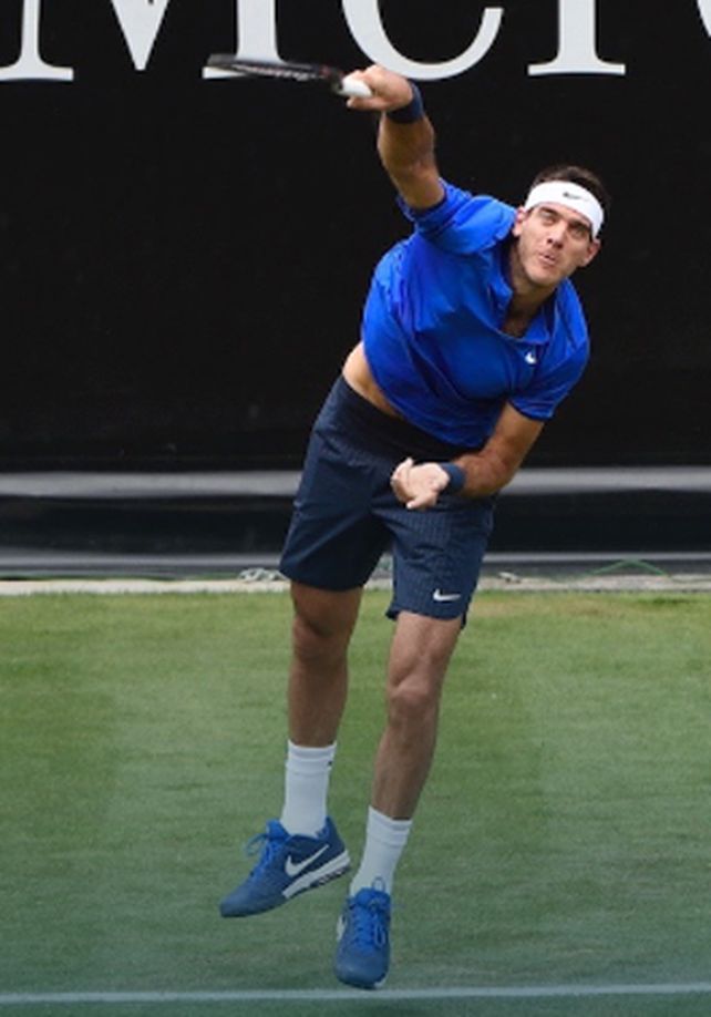 Delpo volvió al césped tras 3 años.