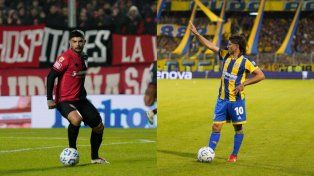 Ever Banega, de Newells, e Ignacio Malcorra, de Central.