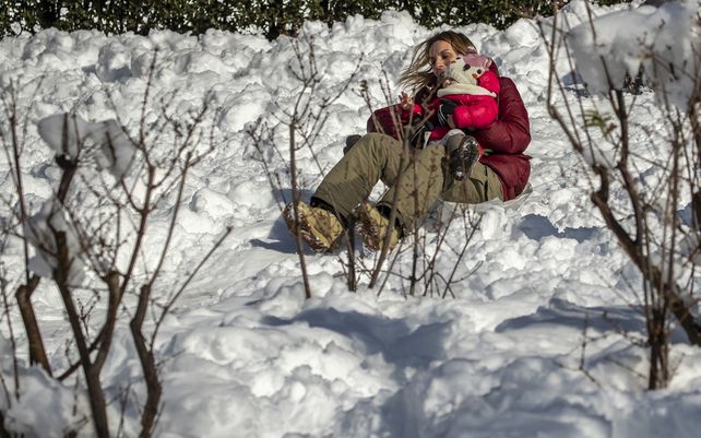 Madrid se paraliza tras la histórica nevada