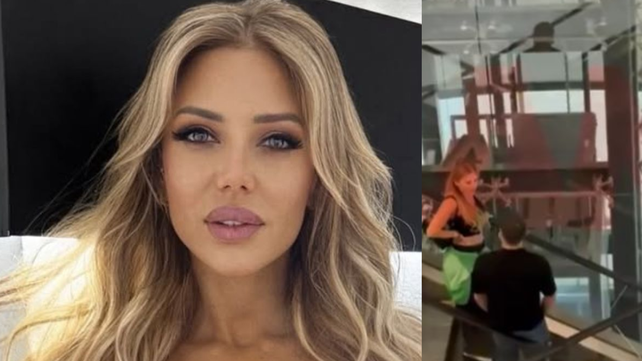 Evangelina Anderson fue vista en un shopping con el futolista mexicano Juanjo Purata