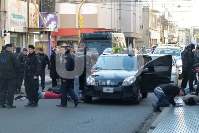 Cayó una gavilla de asaltantes de bancos en el microcentro santafesino