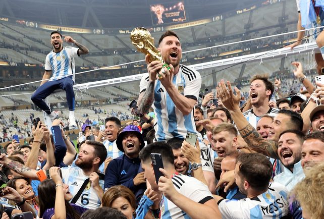 La selección argentina fue campeona en 2022 ante una multitud de hinchas albicelestes.