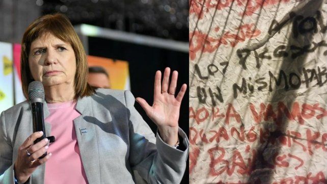 Maximiliano Pullaro se refirió al trapo intimidatorio que apareció colgado en un puente de Rosario con amenazas Patricia Bullrich
