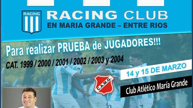 Después de una venta millonaria, Racing viene a buscar jugadores a Paraná Campaña
