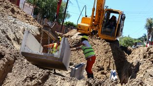 Obras de infraestructura en el barrio Alto Verde