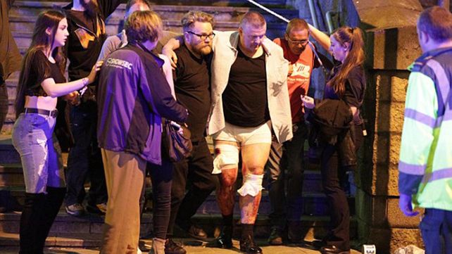 Dramáticas imágenes del atentado en el concierto de Ariana Grande en Manchester