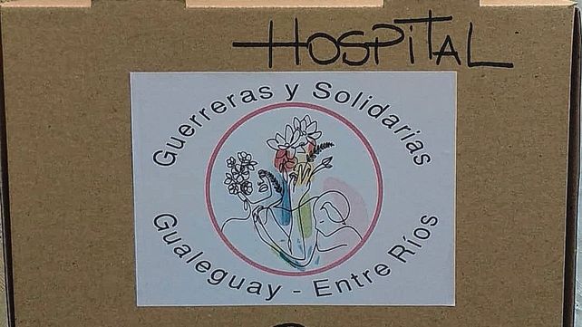 Cajas. Diferente hospitales de la provincia ya recibieron las mantas y los gorritos que se cosen en Gualeguay.&nbsp;