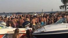 Las fiestas clandestinas en las islas frente a Rosario, una imagen que se repite. (Foto de archivo) Las fiestas clandestinas en las islas frente a Rosario, una imagen que se repite. (Foto de archivo)
