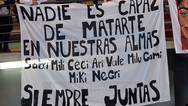 Símbolo. El femicidio de Micaela García reivindicó con mayor fuerza la proclama Ni Una Menos.