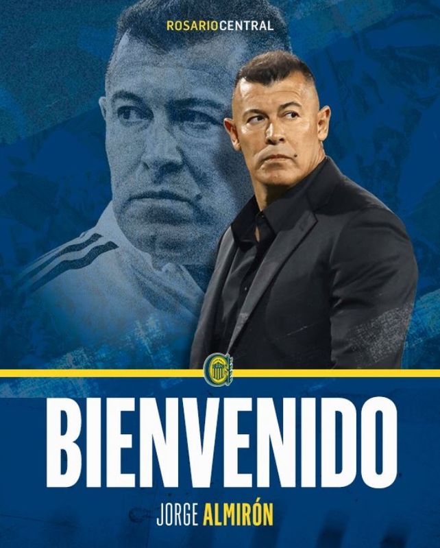 La imagen con la que Central le dio la bienvenida a Jorge Almirón. Será el sucesor de Ariel Holan.