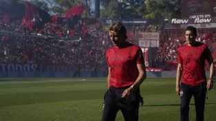 Gabriel Heinze vivió su primer clásico como DT.