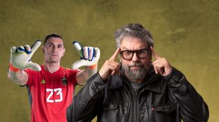 Emi en Off, con guiones de Hernán Casciari y dibujos de Liniers, en una historia animada con Dibu Martínez.