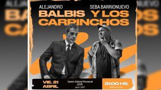 Alejandro Balbis llega a Santa Fe Con aire de milonga