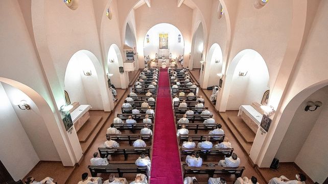El año pasado. La misa Crismal tuvo lugar en el Seminario de Paraná