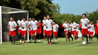 La probable formación todavía navega entre signos de interrogación ya que Larriera no confirmó los once de arranque.