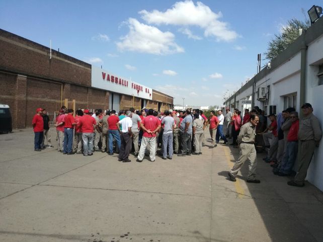 Los trabajadores de la empresa Vasalli.