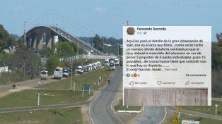 Un concejal uruguayo compró mercadería en Entre Ríos y terminó imputado por difamación.