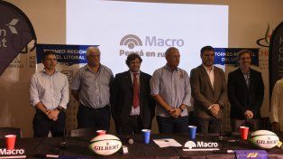 La conferencia de prensa fue la antesala de la firma del convenio entre los dirigentes del rugby de la región y el nuevo sponsor.