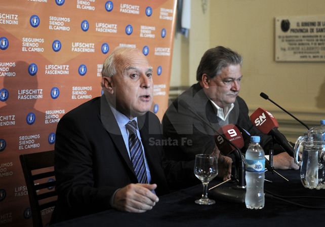 Miguel Lifschitz y Carlos Fascendini./ Juan M. Baialardo.