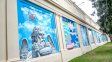 El cementerio El Salvador se renovó sobre avenida Pellegrini con un gran mural colectivo