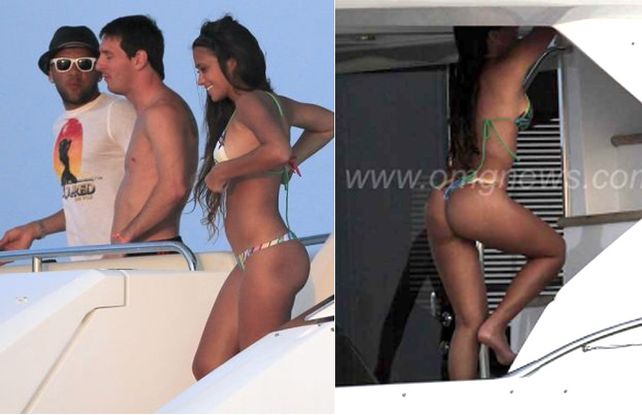 Antonella, la infartante novia de Messi, mostr&oacute; sus curvas en Ibiza