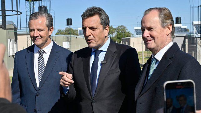 Sergio Massa anunció una mega planta de tratamiento cloacal