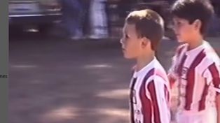 Damián Musto cuando apenas era un proyecto de jugador jugando en las inferiores de Alumni (Casilda).