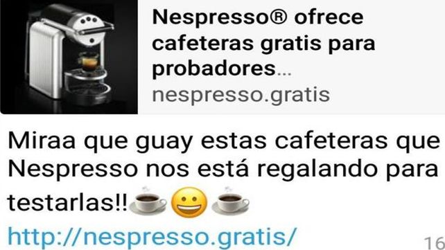 Otro intento de estafa con Whatsapp