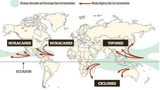 Sudamérica, a salvo de los huracanes que azotan a medio mundo