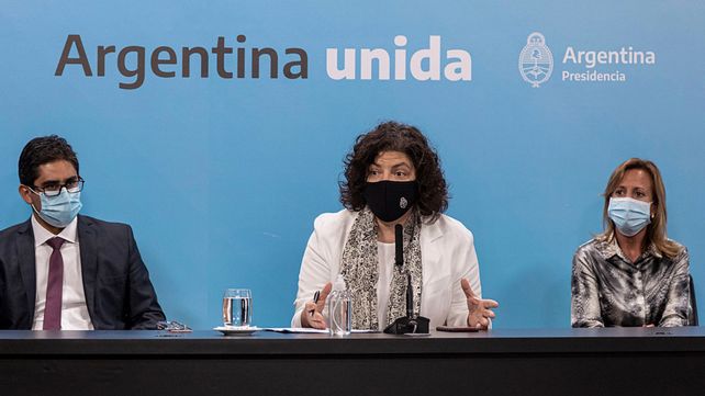 La ministra de Salud de la Nación