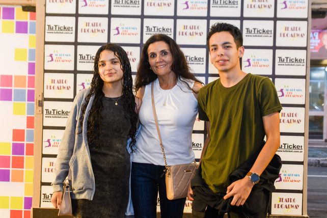 Valentina Baldi, Soledad Verdún y Mauricio Baldi
