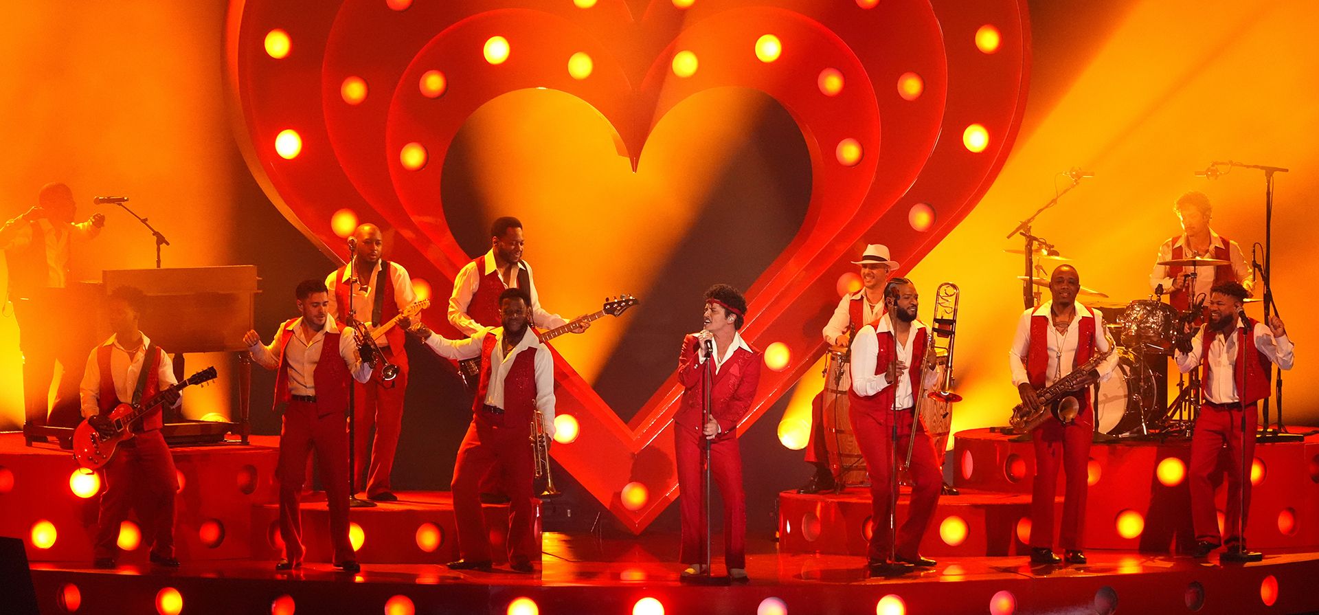 Bruno Mars performs 