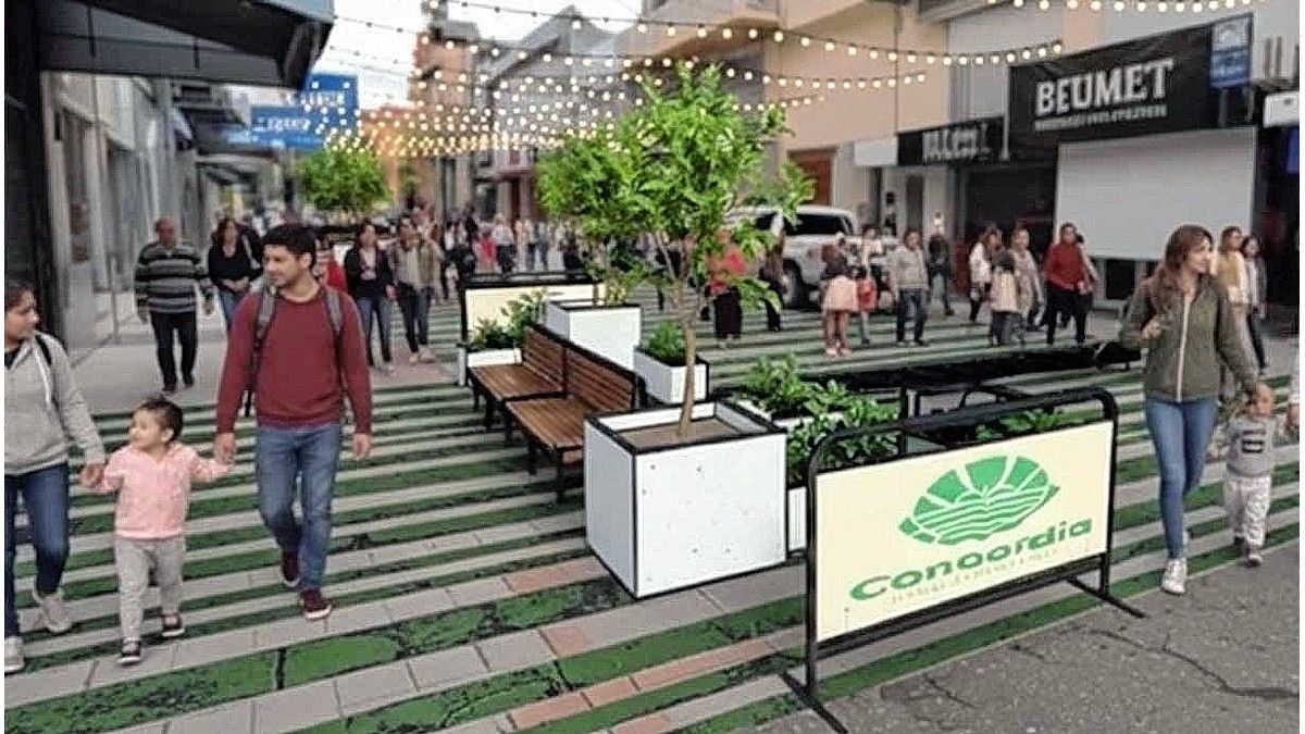 Genera controversias el proyecto de extender la peatonal de Concordia