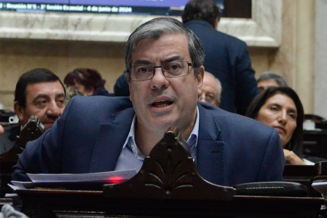 El presidente del bloque de diputados nacionales de Uni&oacute;n por la Patria, Germ&aacute;n Mart&iacute;nez.&nbsp;
