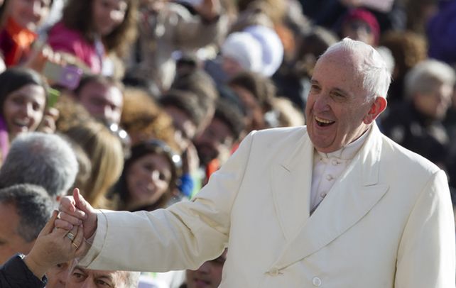 Aire libre. El Papa argentino ayer