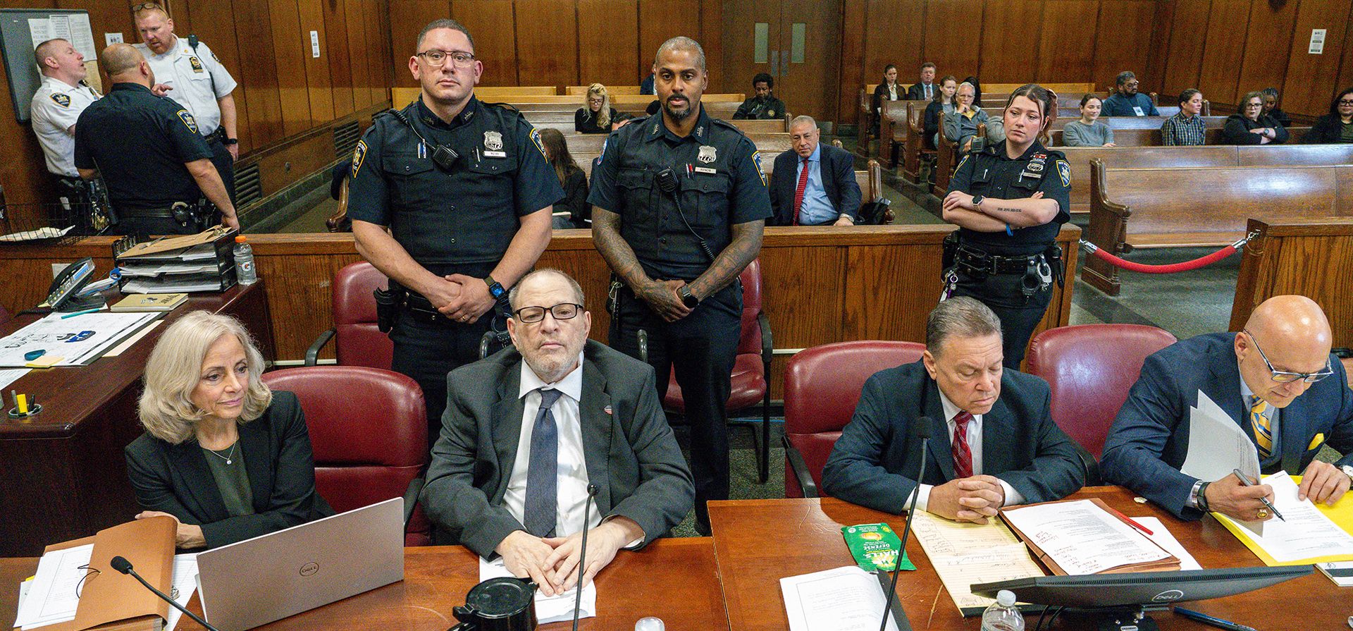 Harvey Weinstein comparece ante un tribunal estatal en Manhattan, Nueva York, el jueves 15 de mayo de 2025. (Steven Hirsch/New York Post vía AP, Pool) Harvey Weinstein comparece ante un tribunal estatal en Manhattan, Nueva York, el jueves 15 de mayo de 2025. (Steven Hirsch/New York Post vía AP, Pool)