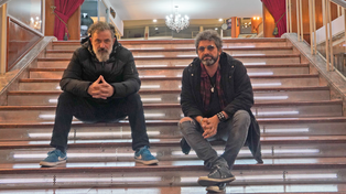 Los Caballeros de la Quema vuelven a Rosario en su gira de reencuentro. Martín Méndez (guitarra) e Iván Noble (guitarra y voz).&nbsp;