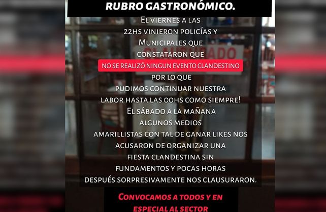 Levantaron la clausura y el restaurant del hotel Castelar ya puede funcionar con normalidad
