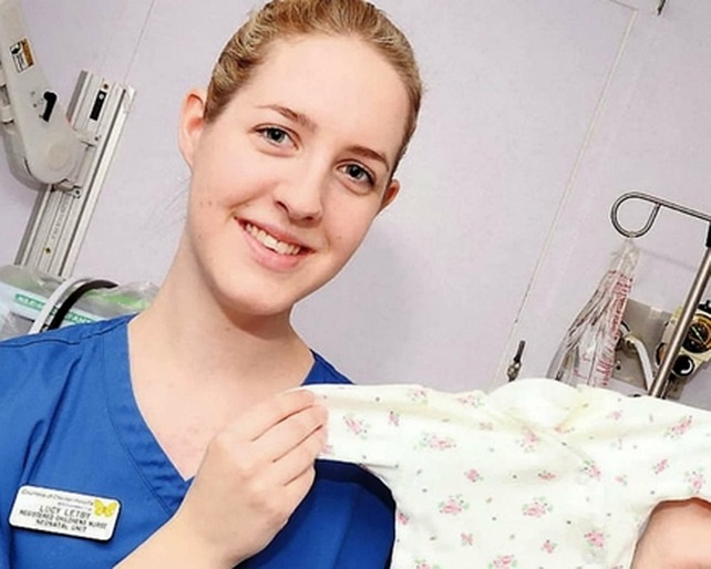&nbsp;Lucy Letby durante su trabajo en la unidad de neonatología del hospital donde cometió sus terribles crímenes.&nbsp;
