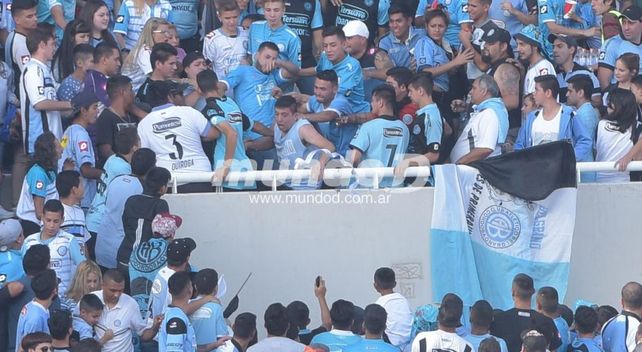 Belgrano-Talleres: Tiraron a un hincha desde la tribuna Willington
