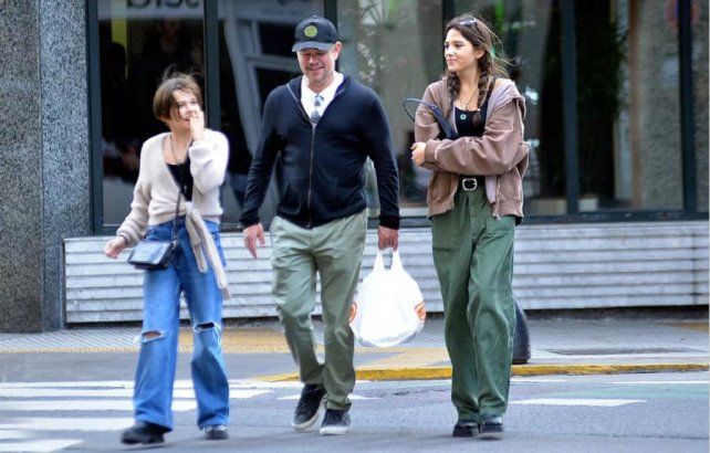 Matt Damon fue capturado luego de ir a comprar facturas con su familia