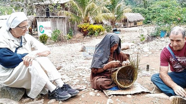 Presencia. La hermana Sara transita su segundo año de misión.